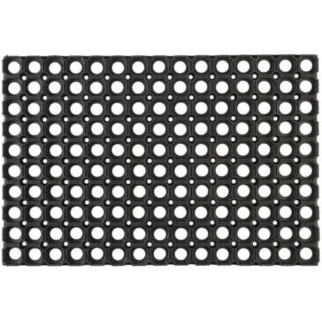 Paillasson Caillebotis "Ajouré" 40x60cm Noir (1/2)