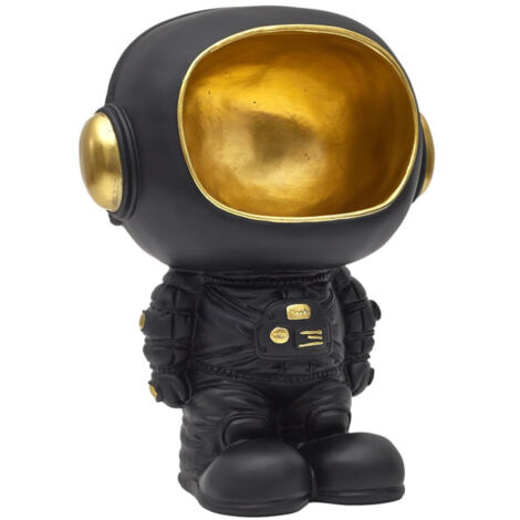 Vide-Poche Statue "Astronaute" 28cm Noir