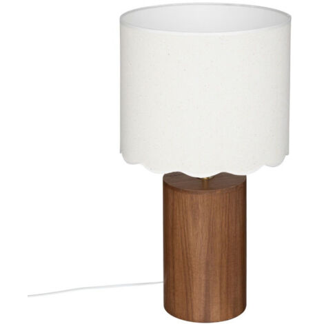 Lampe à Poser Cylindrique "Vania" 50cm Marron (1/5)
