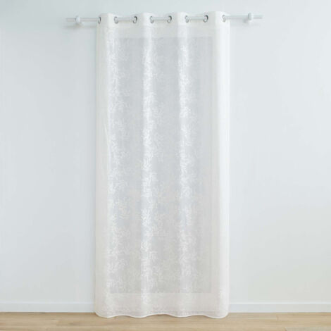 Rideau Voilage à Œillets "Karla" 140x280cm Blanc (1/5)