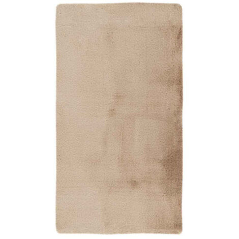 Tapis de Bain Fait à la Main "Rabbit" Beige 50 x 90 cm (1/5)