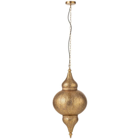 Lampe Suspension en Métal "Bore" 86cm Or (1/4)