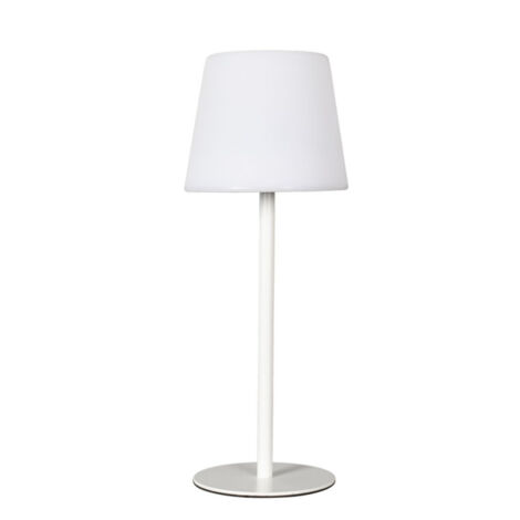 Lampe à Poser Extérieur "Rechargeable" 40cm Blanc (1/5)