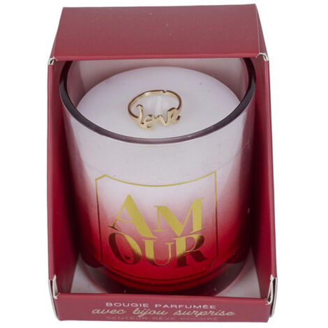 Bougie Parfumée Bijou Surprise "Amour" 110g Rêve Poudré (1/3)