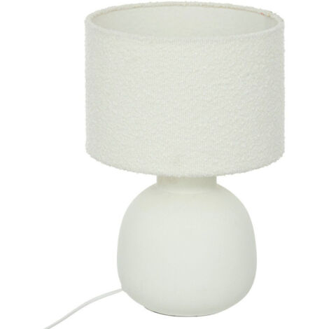 Lampe à Poser Bouclette "Lali" 43cm Blanc (1/5)