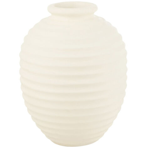 Cache-Pot Oval en Terre Cuite "Theron" 66cm Blanc (1/2)
