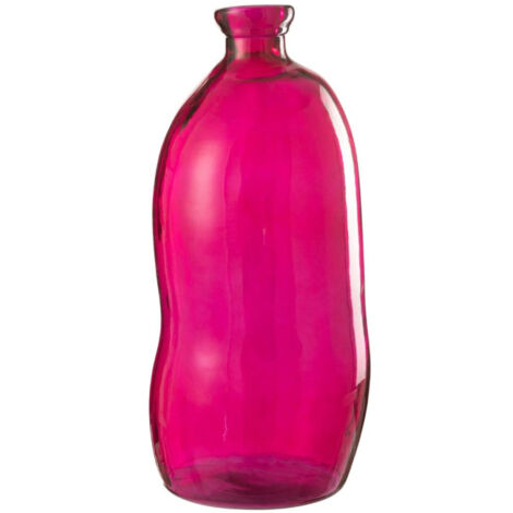 Vase Déco en Verre "Mexican" 73cm Fuchsia (1/5)
