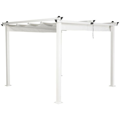 Pergola Avec Toit "Lazio" 295cm Blanc (1/5)