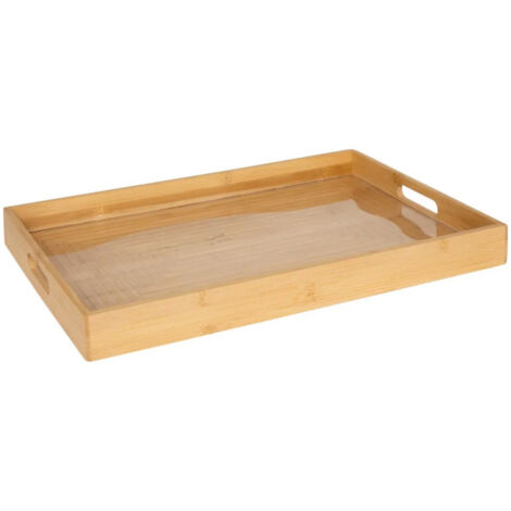 Plateau de Service en Bambou "Rainuré" 46cm Naturel