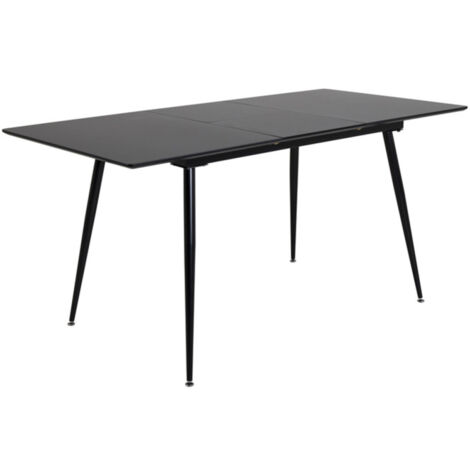 Table à Manger Extensible "Silar" 120-160cm Noir (1/5)