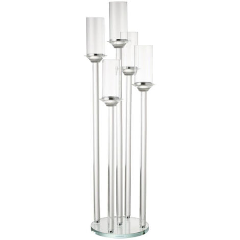 Chandelier Large 5 Branches "Moira" 100cm Transparent (1/5)