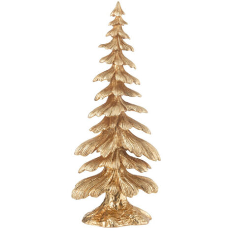 Sapin Déco en Résine "Luciano" 36cm Or (1/2)