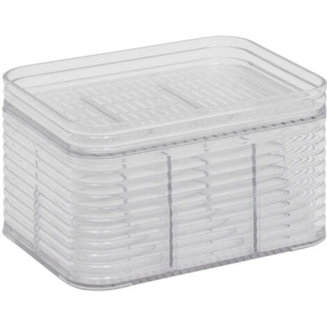 Boîte Organiseur 6 Compartiments "Plastor" 15cm Transparent (1/5)