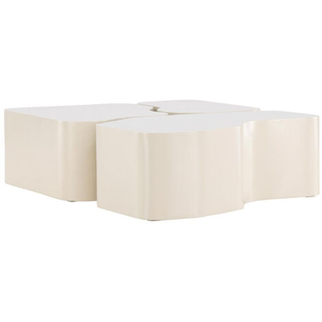 Lot de 3 Tables Basses "Nordland" 92cm Beige (1/5)