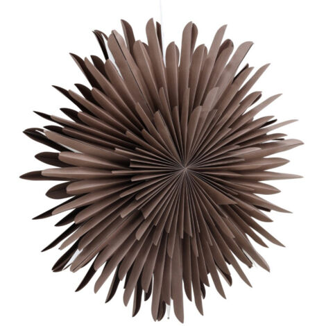 Lampe Suspension Design "Selen" 80cm Marron (1/5)