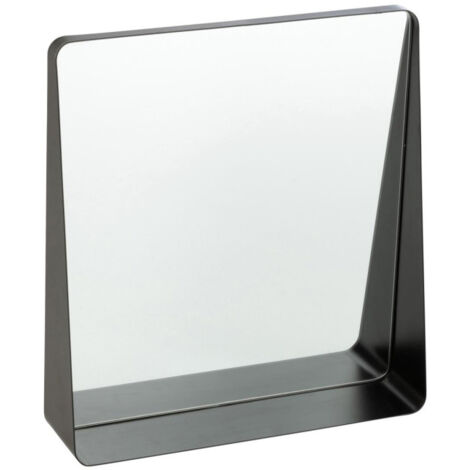 Miroir Mural en Métal "Alejandro" 41cm Noir (1/2)
