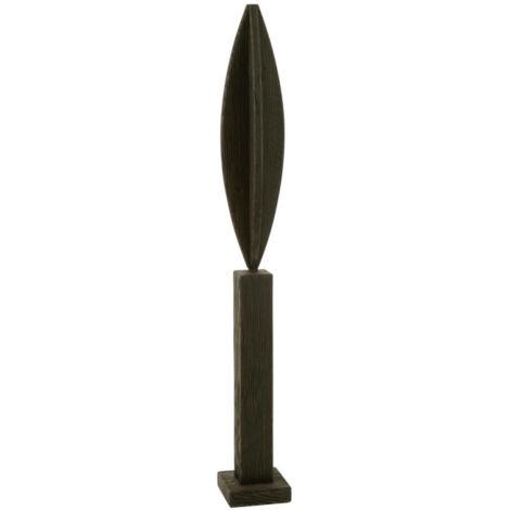 Déco sur Pied en Bois "Luke" 115cm Noir (1/4)