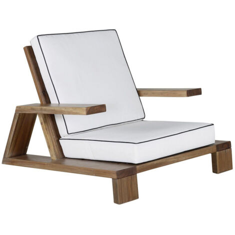 Fauteuil de Jardin en Bois "Daria" 100cm Marron (1/5)