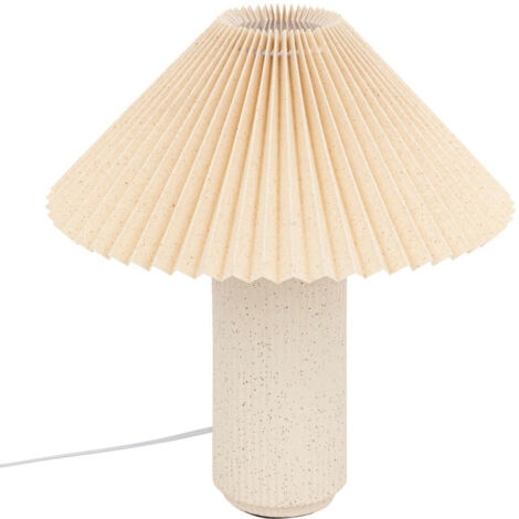 Lampe à Poser en Porcelaine "Talya" 38cm Beige (1/5)