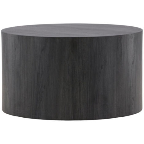 Table Basse Ronde "York" 80cm Noir (1/5)