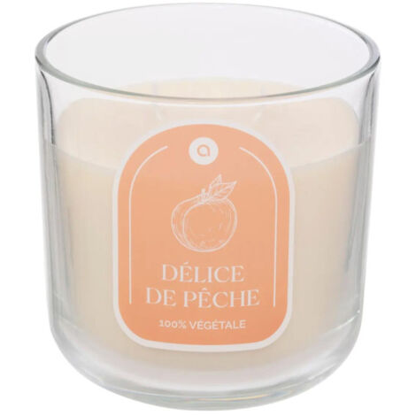 Bougie Parfumée en Verre "Floa" 350g Pêche (1/3)