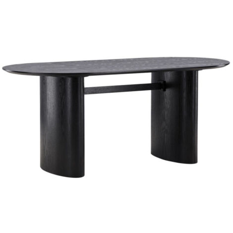 Table à Manger Design "Isolde" 180cm Noir (1/5)