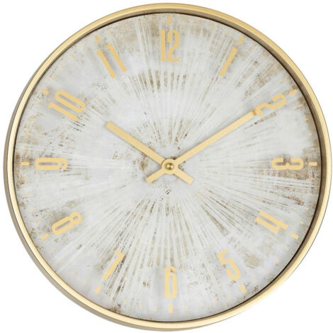 Horloge Murale Design "Izzie" 30cm Doré (1/4)