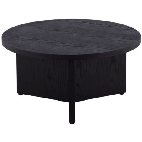 Table Basse Ronde "Salto" 85cm Noir (1/5)
