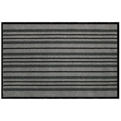 Tapis d'Entrée Anti-Poussière "Piano" 80x120cm Gris (1/4)