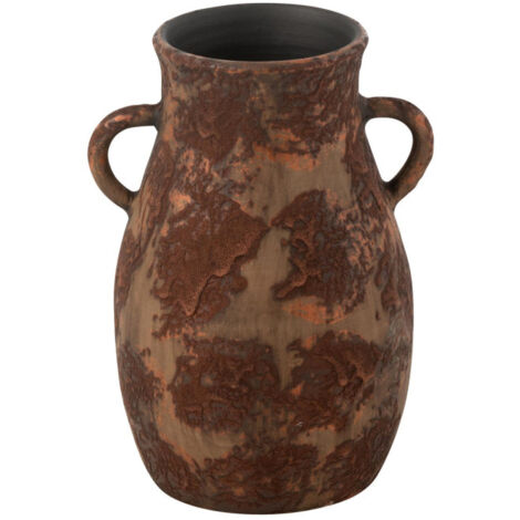 Vase en Terre Cuite "Amphore" 30cm Marron (1/4)
