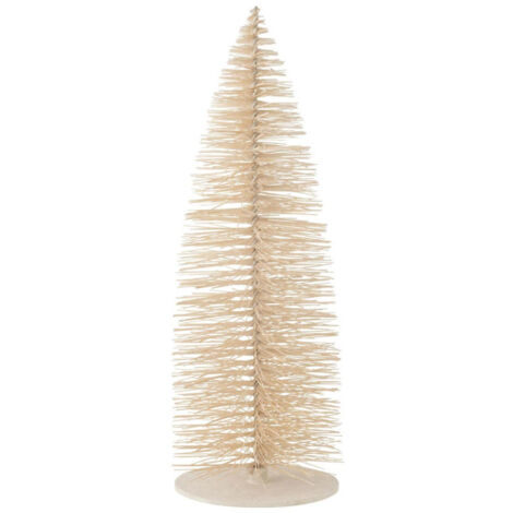 Sapin de Noël Déco à Paillettes "Otis" 140cm Blanc (1/2)