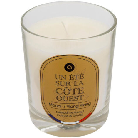 Bougie Parfumée en Verre "Nibi" 180g Monoï & Ylang Ylang (1/2)