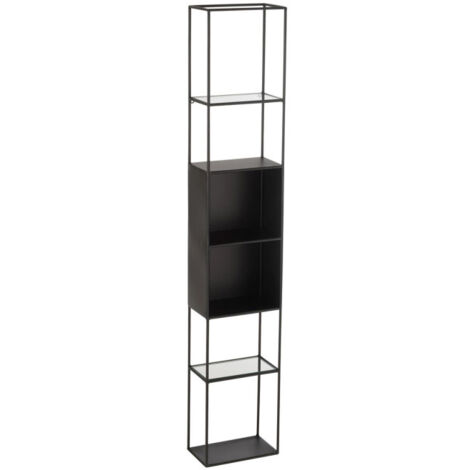 Étagère 6 Niveaux en Métal "Maryanne" 140cm Noir (1/5)