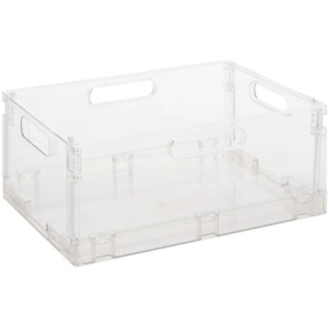 Boîte de Rangement Pliable "Fold'n" 22L Transparent (1/4)