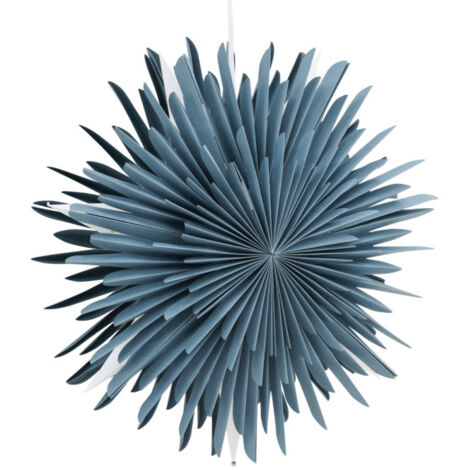 Lampe Suspension Design "Selen" 46cm Bleu (1/5)
