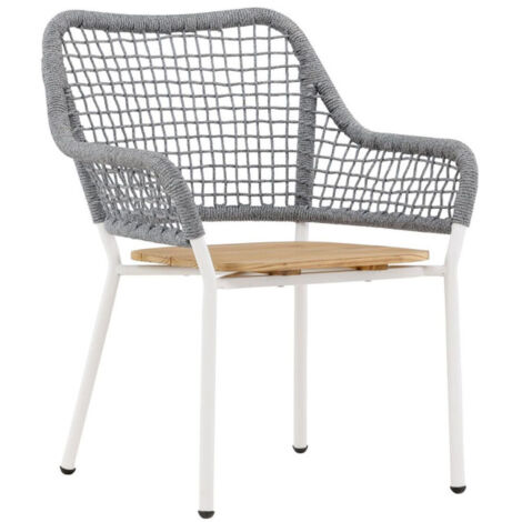 Chaise de Jardin "Amora" 88cm Gris (1/5)