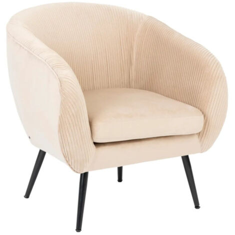 Fauteuil Design Paris Prix Solaro 78cm - Velours Jaune Moutarde, Confort Moderne