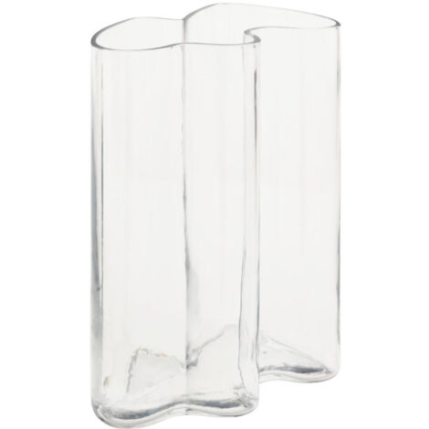 Vase Vague en Verre "Kade" 25cm Transparent (1/4)