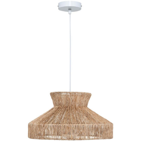 Lampe Suspension en Jute "Zelia" 38cm Naturel (1/5)