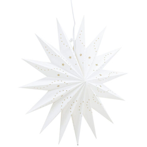 Lampe Suspension Déco "Lindvallen" 51cm Blanc (1/5)