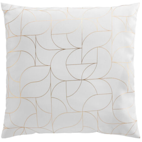 Coussin Déco "Louxor" 60x60cm Blanc (1/5)
