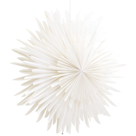 Lampe Suspension Design "Selen" 46cm Blanc (1/5)
