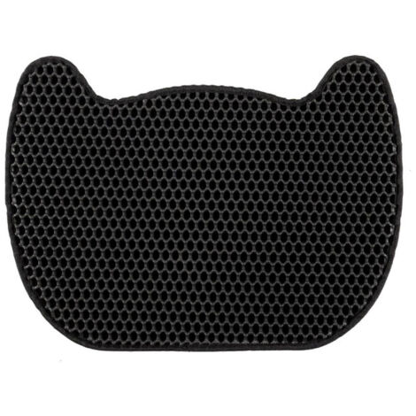 Tapis pour Litière "Chat" 50cm Noir (1/5)