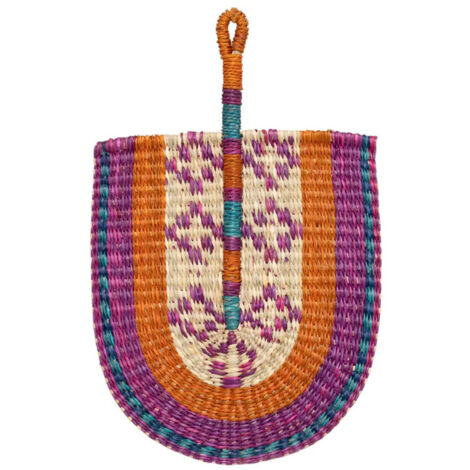 Déco Murale Éventail "Yucatan" 45cm Multicolore (1/3)