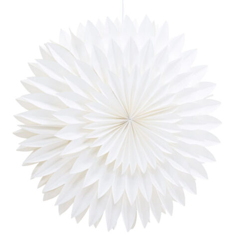 Lampe Suspension Déco "Storlien" 80cm Blanc (1/5)
