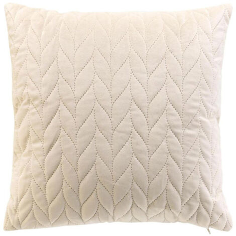 Housse de Coussin en Velours "Daisy" 40x40cm Naturel (1/5)
