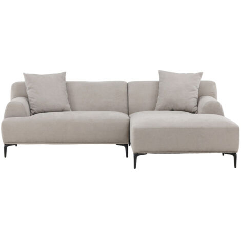 Canapé d'Angle Droit "Viskan" 242cm Gris Clair (1/5)