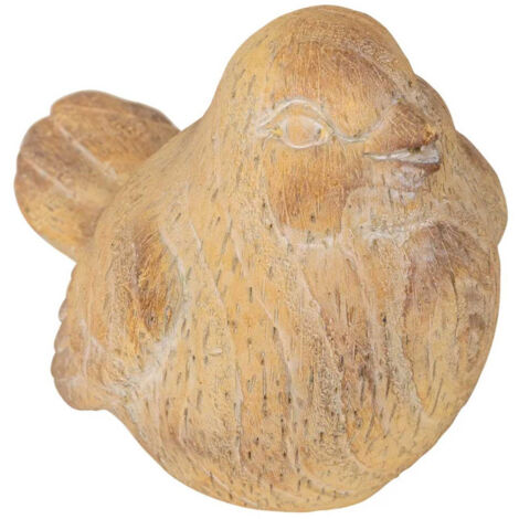 Statuette Oiseau Déco Extérieure "Birdy" 18cm Beige (1/2)