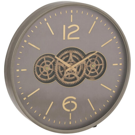 Horloge Murale Engrenage "Plum" 60cm Gris (1/3)