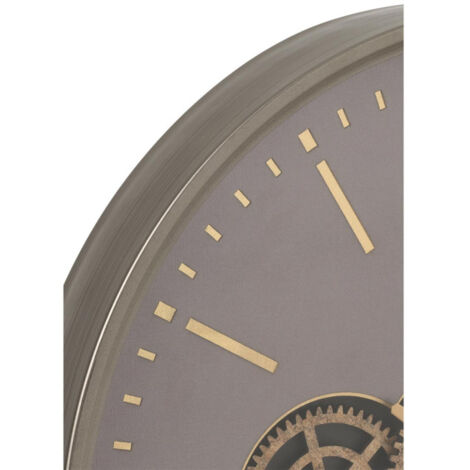 Horloge murale effet marbre gris et noir ø 33 cm DAVOS